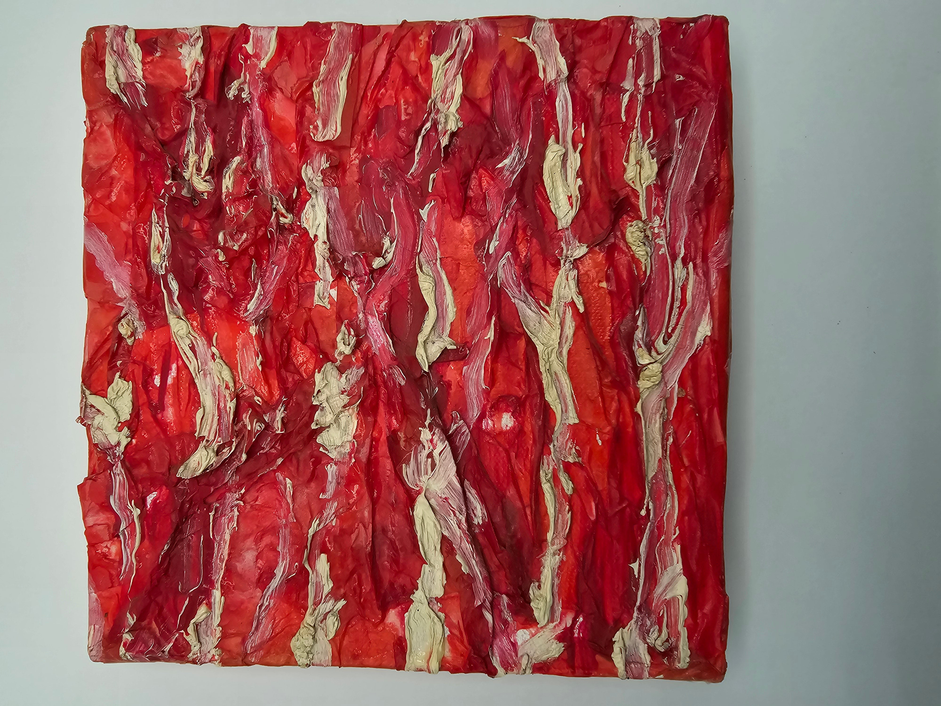 Strawberries & Cream - oil & decoupage - John Cullen Gardens